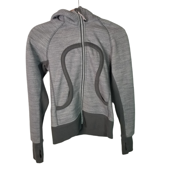 lululemon athletica Tops - Lululemon scuba gray hoodie sweatshirt